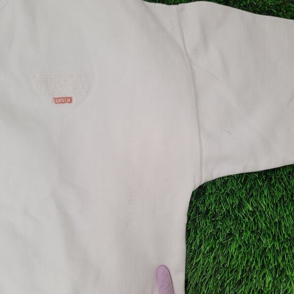 Vintage 90s LEVIS Sweatshirt Womens 2XL 23x23 Crop Boxy - Picture 2 of 15